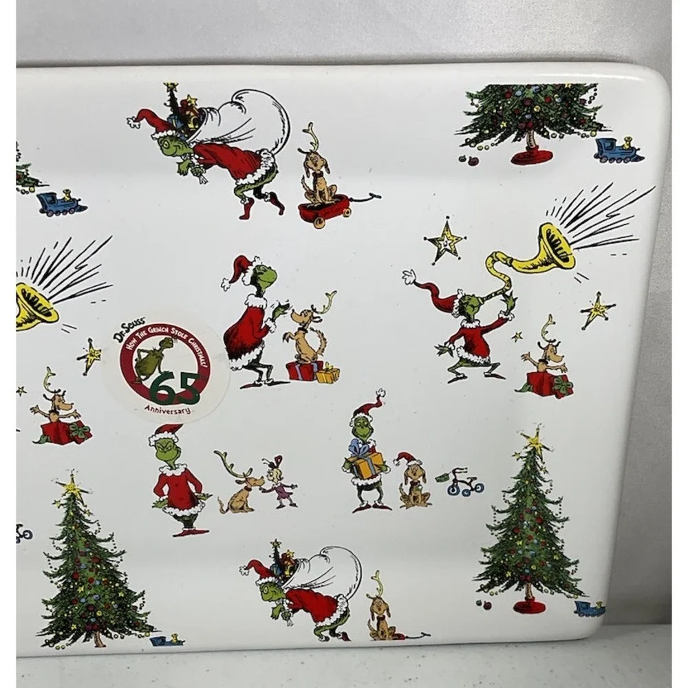 Dr. Seuss The Grinch Who Stole Christmas Serving Tray/Platter 14